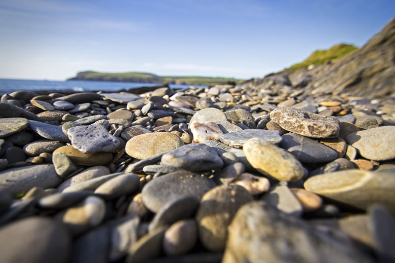 pebbles at a beach