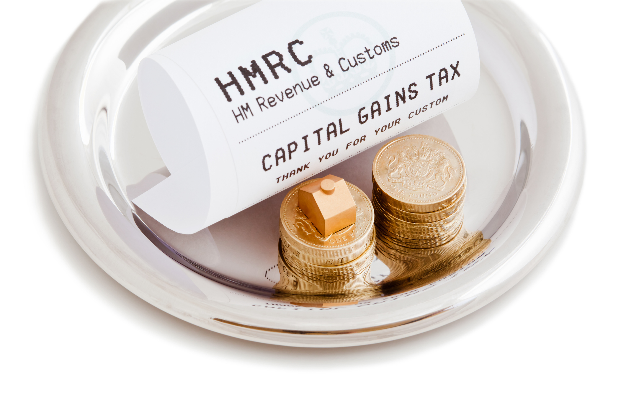 Receipt from HMRC reading Capital Gains Tax