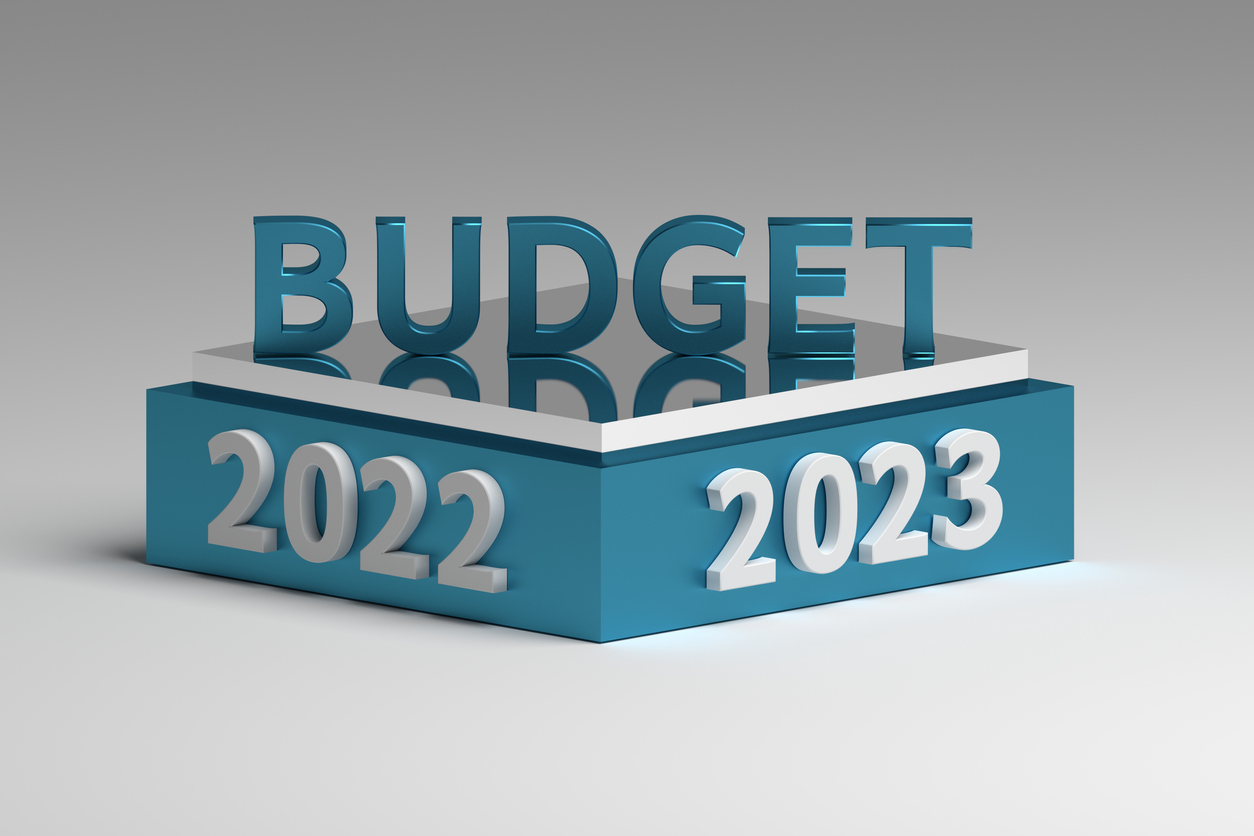 Graphic illustrating Budget planning 2022-2023 - The Not-so “Mini” Budget